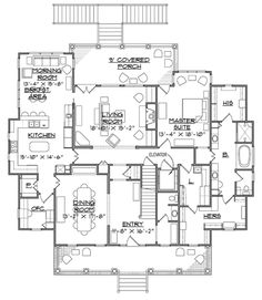 the floor plan for a two story house