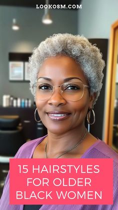 Afro Hair Styling: Tips for Perfect Curls Every Time Gray Pixie Haircut Over 50 Black Women, Grey Afro Hair, Grey Bob Hairstyles Black Women, Black Woman Hairstyle Ideas, Salt And Pepper Braids Black Women, 1950s Black Hairstyles, Natural Gray Hair Over 50 Black Women, Short Hairstyles For Women Over 60, Older Woman Dreadlocks