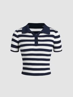 School Polo, Rose Clothing, Chic Fall Outfits, Knit Polo, Clothing Details, Latest Dresses, Trendy Clothes For Women, Crop Shirt