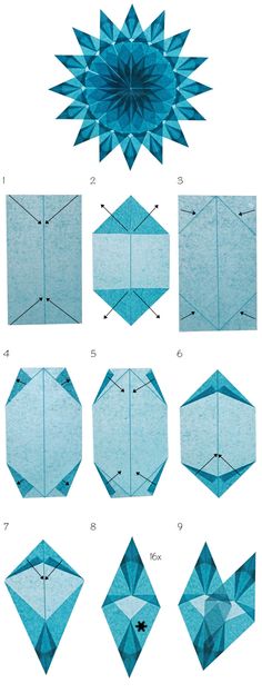 how to make an origami flower out of paper - step by step instructions