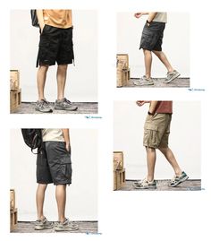 OrcaJump – Casual Cargo Shorts with Five-Pocket Design and Functional Pockets. – OrcaJump Store Summer Outdoor Cargo Pants With Pockets, Summer Cargo Pants With Multiple Pockets For Outdoor, Summer Outdoor Shorts With Pockets, Summer Outdoor Bottoms With Side Pockets, Summer Cargo Shorts With Multiple Pockets For Outdoor Activities, Short Pants With Pockets For Outdoor Activities, Bottoms With Pockets For Summer Outdoor Activities, Summer Shorts For Outdoor Activities With Pockets, Summer Shorts With Pockets For Outdoor Activities