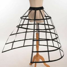 Blessume Gothic Women Split Crinoline Birdcage Petticoat Bustle Pannier Party | eBay Crinoline Cage, Crinoline Wedding Dress, Cage Skirt, Rococo Dress, Hoop Dress, Petticoat Skirt, 18th Century Dress, Bustle Skirt, Bustle Dress