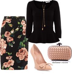 . Meeting Outfit, Peplum Tops, Bohol, Elegante Casual, Skirt Shoes, Outfit Trends, Skirt Midi, Church Outfits, Trend Fashion