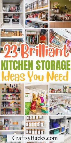 the top 25 brilliant kitchen storage ideas you need to try out in this postcard