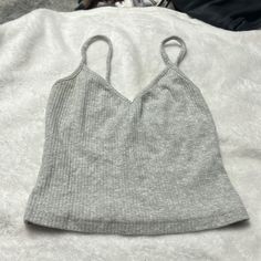 Brand New, Never Used, Send Me An Offer!:) Cheap Spaghetti Strap Tank Top For Daywear, Cheap Basic Camisole Tank Top, Send Me, Crop Tank, Womens Tops, Tank Tops, Brand New, Grey, Women Shopping