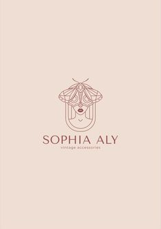 the logo for sophiia aly, a vintage accessories store that has been designed by