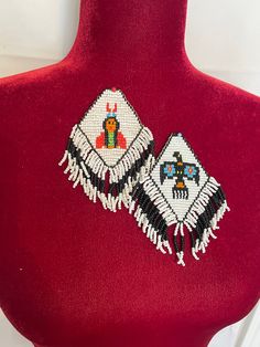 "PLEASE, READ DESCRIPTION BEFORE ORDER Fast same or next day Shipping from Florida US Vintage Native American Thunderbird Fringe Medallion - DIY necklaces or earrings - Seed Bead Beaded work 4 1/4 \" long w/fringe 2 1/4\" w w/o fringe. In excellent condition. Estate find. No return or exchange Feel Free for any question! Although all my listings will be marked that returns are not accepted, we will always accept returns for any item that you do not feel is described accurately. We will not accep Native American Thunderbird, Seed Bead Necklaces, Flower Picture Frames, Beaded Work, Indian American, Beautiful Beaded Jewelry, Diy Necklaces, Beaded Art, Beading Patterns Free