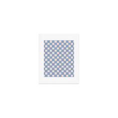 a blue and white checkerboard pattern is shown in the middle of a square