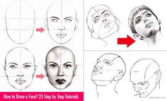 how to draw faces step by step instructions for beginners and advanced drawing people's heads