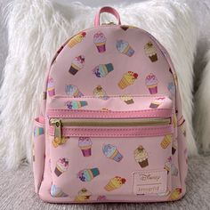 Nwt Loungefly Princess Ice Cream Mini Backpack An Adorable Mini Backpack For Your Next Magical Trip. It Has One Smaller Pocket In Front And A Dual Zip Main Compartment With A Slip Pocket Inside. This Design Also Features A Side Pocket On Either Side Of The Bag. This Is More Suitable For Adults Due To The Length Of The Straps. Measurements: 9" X 5" X 11.5" Approx. Please Note Imperfections On Item Although New With Tags. This Item Is Unused. Smoke Free And Pet Free Home. Lisa Frank Backpack, Lost Boys Peter Pan, Princess Heels, Loungefly Purse, Belle And Beast, Minnie Christmas, Disney Hercules, Pink Palace, Loungefly Bag