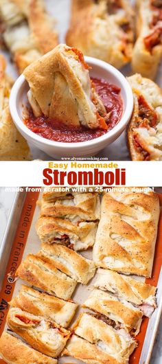 homemade stromboli from alyona's cooking Best Pizza Toppings, Italian Stromboli, Stromboli Recipes, Crunchy Onions, Easy Stromboli, Stromboli Recipe Easy, Baked Meals, Homemade Stromboli, Stuffed Breads