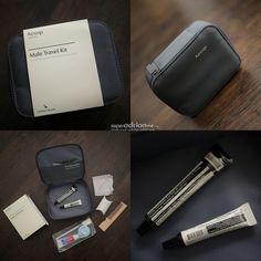 The Cathay Pacific First Class amenity kit from AESOP for men. Product Shoot, Travel Kits, New Set, First Class, Travel Style