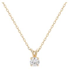 Add an elegant accent to your outfit with this sparkling Suzy Levian solitaire pendant necklace featuring a single gorgeous white diamonds in a split bail prong setting. The sparkling diamond are hand set in 14-karat yellow gold, and weigh 0.26ctw and are g-h, S1-S2 quality. Each necklace includes a 14K yellow gold high polish necklace chain that is secured with a spring ring closure. This necklace is designed by Suzy Levian with a message. By creating jewelry that is beautiful inside and out, S Diamond Solitaire Pendant, Solitaire Pendant Necklace, Sparkling Diamond, Beautiful Inside And Out, Creating Jewelry, Solitaire Pendant, Sparkle Diamonds, White Diamonds, Necklace Chain