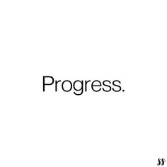 the word progress written in black on a white background