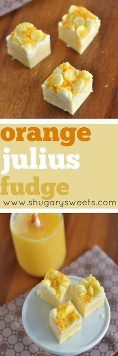 orange jellos fudge is an easy dessert that's ready to be eaten