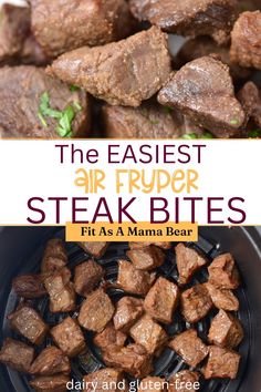 Tender and juicy, these air fryer steak bites work just as well as a game-day appetizer as they do as part of a busy weeknight dinner. @fitasamamabear Spicy Beef Stir Fry, Quick Appetizer, The Best Air Fryer, Best Air Fryer