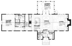 the floor plan for this modern home is very large and has two separate living areas