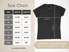 Urban Tees, Gallery Photo, Lady V, Size Charts, V Neck Tee, Canvas Size, Design Template, Comfort Colors, Heavy Cotton