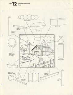 an architectural drawing shows the various parts of a house and its surrounding structures, including pipes, windows, and doors