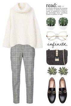 Going to the library by chantellehofland on Polyvore featuring MANGO, Alexander Wang, Valentino, WALL and Wallflower Winter Wardrobe Essentials, �Ținută Casual, Modieuze Outfits, Plaid Pants, Business Casual Outfits, Work Attire, Winter Fashion Outfits