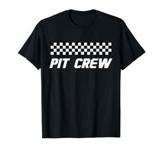 PRICES MAY VARY. Perfect design for a race car party at home or friend's place. This pit crew shirt with checkered flags and a checkered finish line is great for car race fans for hosting race car birthday parties for the entire family. Celebrate your driver with a shirt. Celebrate every race day with this pit crew race day shirt. Now you and your closest friends can party together with this shirt. Makes for a great gift for that car racing fan and race track enthusiast. Lightweight, Classic fit Race Car Shirts, Nascar Party, Pit Crew Shirts, Race Car Birthday Party, Car Party, Pit Crew, Party At Home, Race Car Party, Race Car Birthday