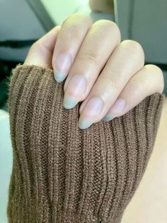 Long Natural Nails Tips, Milky White Nails Tan Skin, Nice Nails Natural, Long Clean Nails, Long Natural Nails Designs, Long Nails Natural Aesthetic, Natural Curved Nails, Natural Looking French Tip Nails, Clean Long Nails