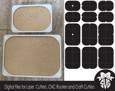 the digital files for laser cutouts, cnc routers and craft cutters