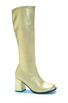 GOGO GoGo Boot | Gold Faux Leather-Ellie Shoes-SEXYSHOES.COM Daphne Blake, Ellie Shoes, Gogo Boots, Thigh Boot, Knee Boots, Heeled Boots, Heel Height, Ankle Boot, High Heels