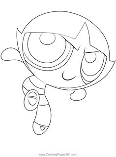 Buttercup Is On Top Coloring Page Buttercup Powerpuff Girl, Trunk Or Treat