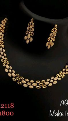 Gold Jewellery Design Necklaces Bridal, Easy Necklace, Simple Necklace Designs, Antique Jewelry Indian, Necklace Ideas, Gold Rings Jewelry