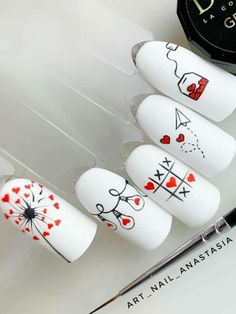 White Nail, Trendy Nail Art