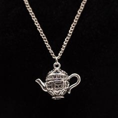 Handmade Necklace Style: 3d Teapot Necklace Approx Length: 18" Comes With Organza Bag New Womens Necklaces Silver, Teapot Necklace, Floral Pendant Necklace, Layered Choker Necklace, Braided Necklace, Layered Chokers, Statement Choker Necklace, Gold Diamond Necklace, Simple Necklace