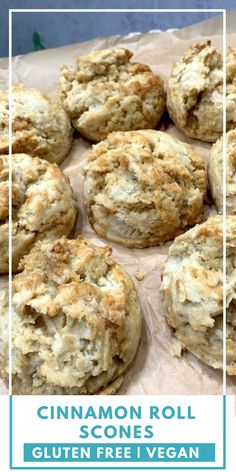 cinnamon roll scones with gluten free vegan