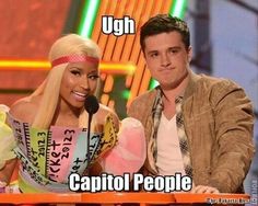 a man and woman sitting next to each other in front of a microphone with the caption ugh capitol people