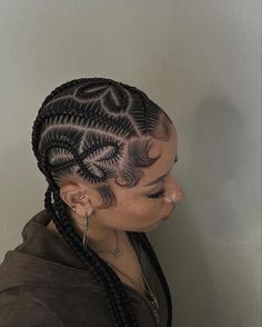 Cornrow Designs, Cute Box Braids Hairstyles, Cool Braid Hairstyles