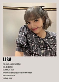 Lisa Reference, Kpop Minimalist, Polaroid Kpop, Blackpink Concert, Kpop Songs, Lisa Lisa, Minimalist Iphone, Paper Doll Template, Blackpink Poster