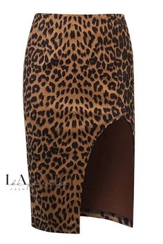 Lasaky - Premium Knitted Bodycon Mini Skirt with High Waist and Leopard Print Design Cheap Fitted Leopard Print Mini Skirt, Cheap Stretch Leopard Print Skirt, Emo Skirt, Midi Skirt Casual, Bodycon Mini Skirt, Animal Print Outfits, Animal Print Fabric, Elevate Your Life, Leopard Print Skirt