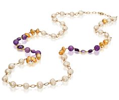 "This is a women jewelry gift idea, designed gold filled beads, pearls and Amethyst gemstones long necklace, perfect June and February birthstone gift and special original jewelry for women who love jewelry with presence. Necklace is handmade designed and is suitable as a gift for mom / holiday gift / anniversary / Valentine /Christmas gift or just for yourself. The Amethyst in this necklace are fine quality and they have excellent faceting and clarity. These gemstones really sparkle when the li Elegant Necklace, Birthstone Gifts, February Birthstone, Original Jewelry, Elegant Necklaces, February Birth Stone, Amethyst Gemstone, Necklace For Women, Birthstone Jewelry