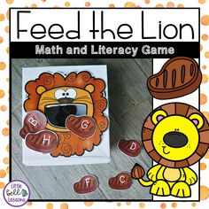 feed the lion math and literacy game