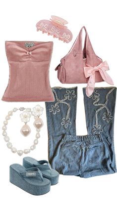 Victorious Inspired Outfits, Cleo H20 Outfits, Girly Y2k Outfits, Casual Princess Outfits, 2000s Fashion Outfits, Cute Everyday Outfits, Pink Outfits, Really Cute Outfits, 2000s Fashion