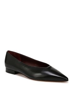 Vince Women's Isabel Pointed Flats Pointed Flats Shoes, Pointed Flats, Black Flats, Shoes Flats, Leather Upper, Pick Up, In Store, Buy Online, Slip On