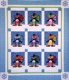 Penguin Paradise Downloadable Pattern by Amy Bradley Designs Penguin Crafts, Appliqué Quilts, Hanging Quilts, Holiday Quilts, Animal Quilts, Fabric Kit, Personalized Quilt, Print Box, Christmas Quilts