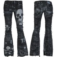 Wornstar Clothing, 2000s Fashion Outfits, New Rock, Swaggy Outfits, Denim Patchwork, Alternative Outfits, Edgy Outfits, 2000s Fashion, Looks Vintage