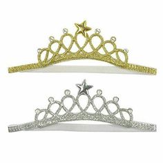 Wrapables Baby Princess Crown Headband with Rhinestones (Set of 2) Wrapables Baby Princess Crown Headband with Rhinestones (Set of 2) A lovely tiara fit for a princess. These lovely headbands feature a crown with rhinestones and a star on top. Made with stretchy and soft materials so your baby will be comfortable while wearing them. The headbands are perfect for pretend play, parties, photos, or just dressing up an outfit to make your little one look super adorable. Listing and template services Baby Crown Headband, Baby Crown, Baby Hair Bands, Birthday Headband, Girls Crown, Party Favors For Kids Birthday, Toddler Headbands