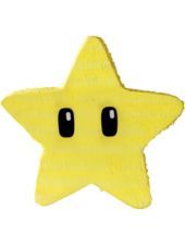 a yellow star with two black eyes