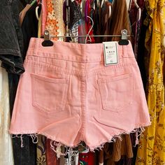 Size Xl But (Fits A Medium) 74 Waist 102 Hip 34 Total Length (High Waist) Pink Denim Distressed Hot Pants Brand New With Tag! Pink Denim Shorts, Pink Denim, Summer Fashion Outfits, Jean Shorts, Denim Shorts, High Waist, Summer Fashion, High Waisted, Womens Shorts