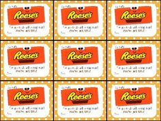 reese's candy bar labels