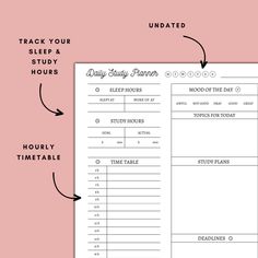 the daily planner is shown with instructions to help you plan for your next trip or stay at home