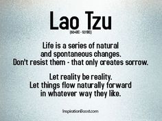 the words lao tzu are written in black and white on a light blue background