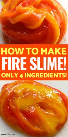 how to make fire slime only 4 ingredients